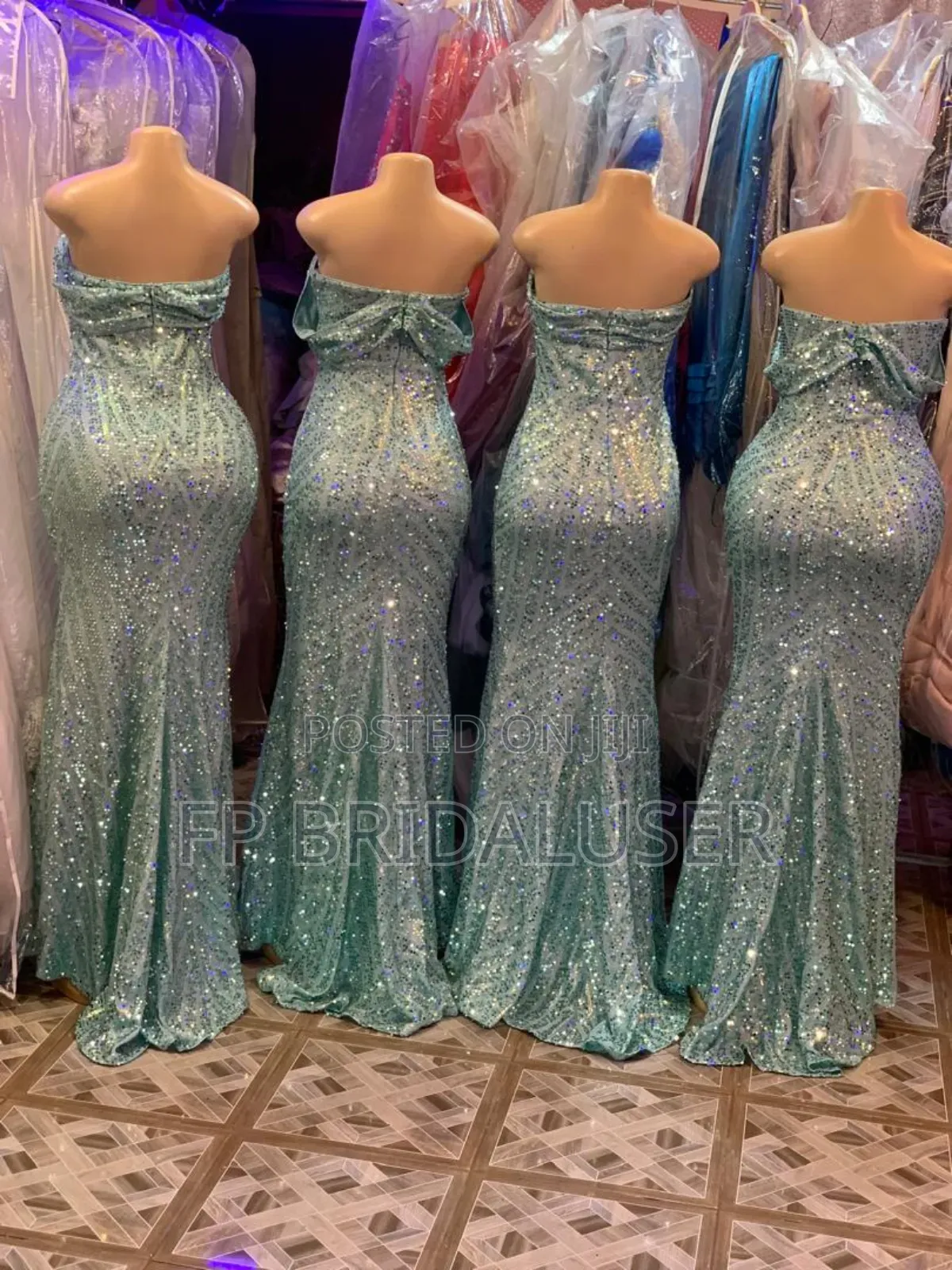 Bridesmaids Dresses Greenx 4pcs