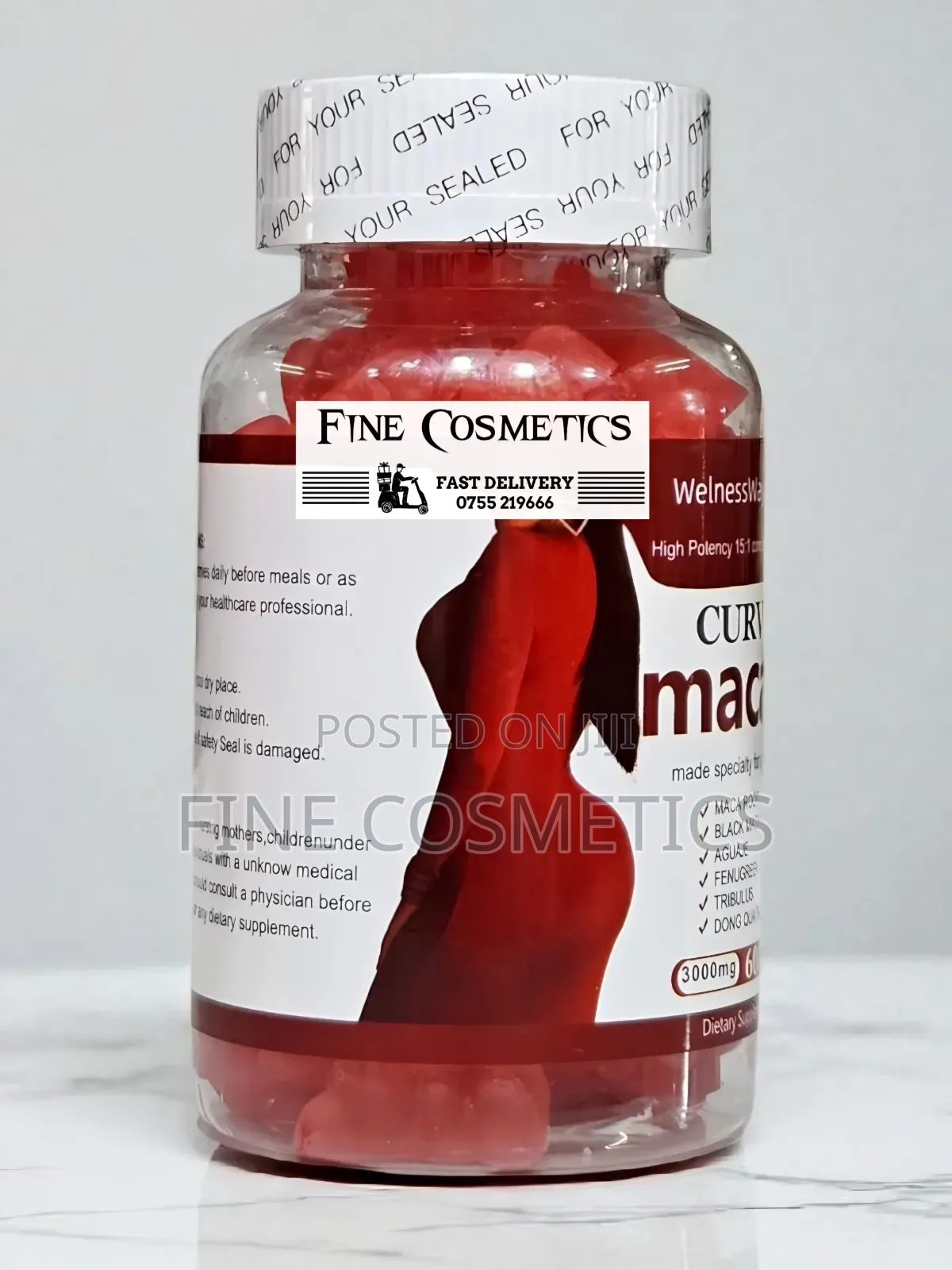 Wholesale Only Curve Maca Hip and Buttocks Enlargement Chewing Gummies