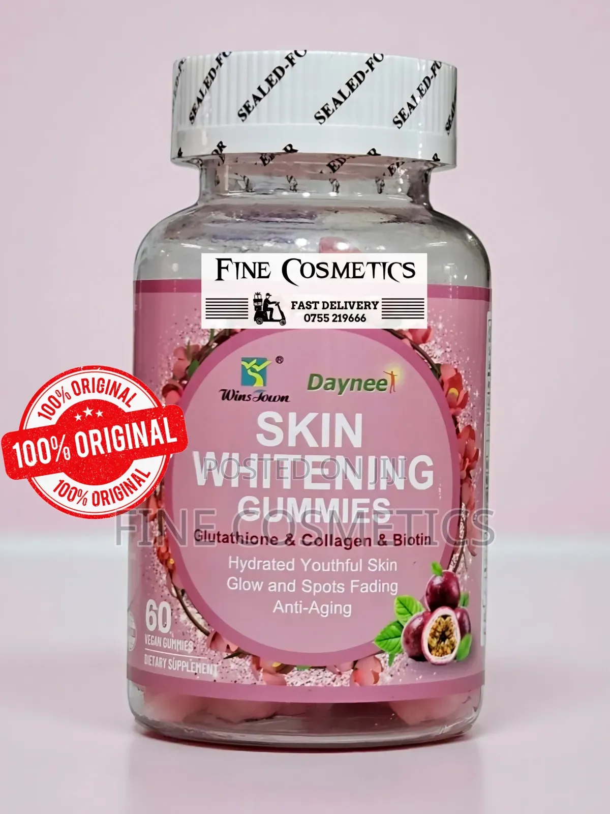 Wholesale Skin Whitening Gummies With Glutathione, Collagen and Biotin