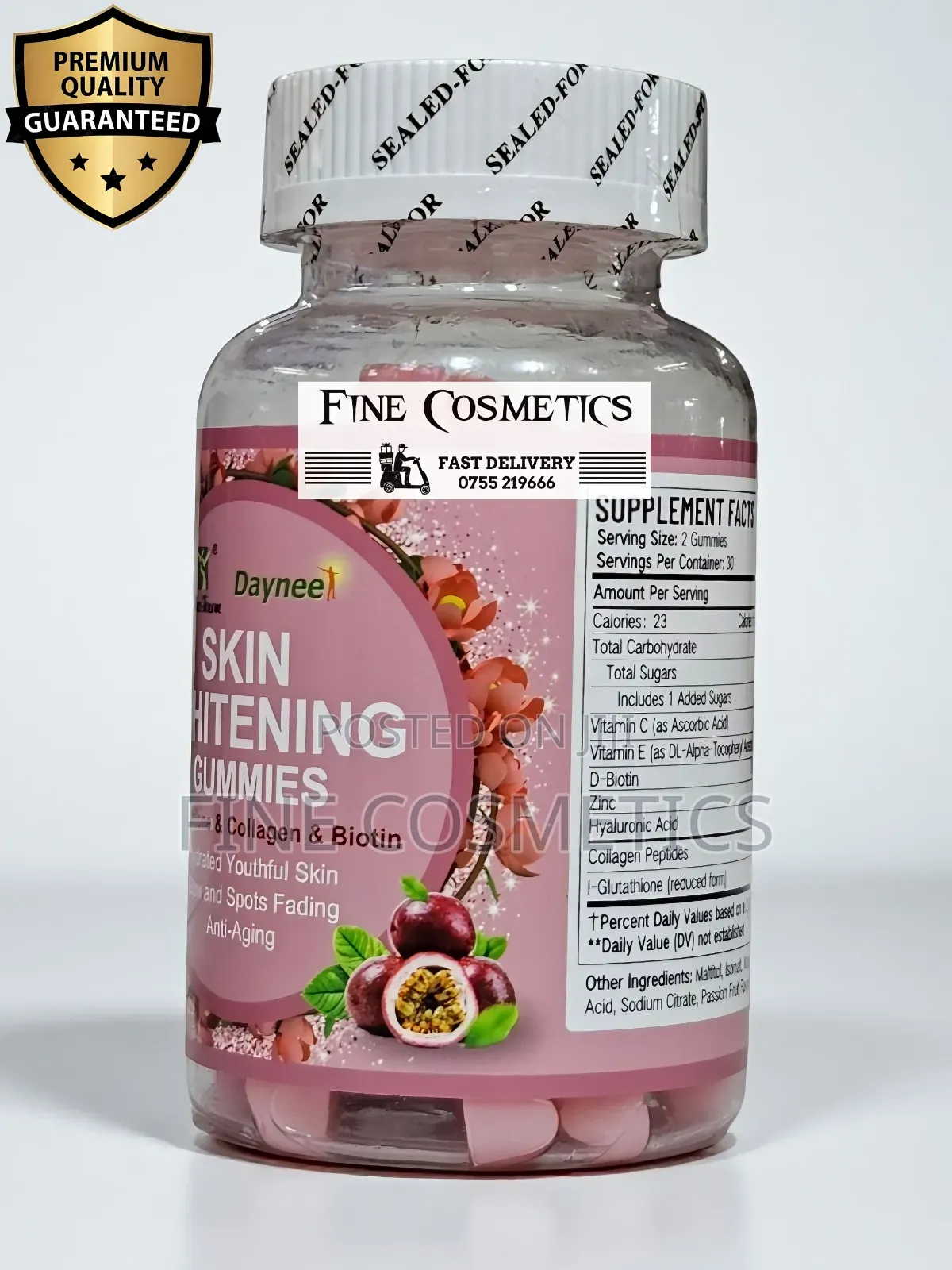 Wholesale Skin Whitening Gummies With Glutathione, Collagen and Biotin