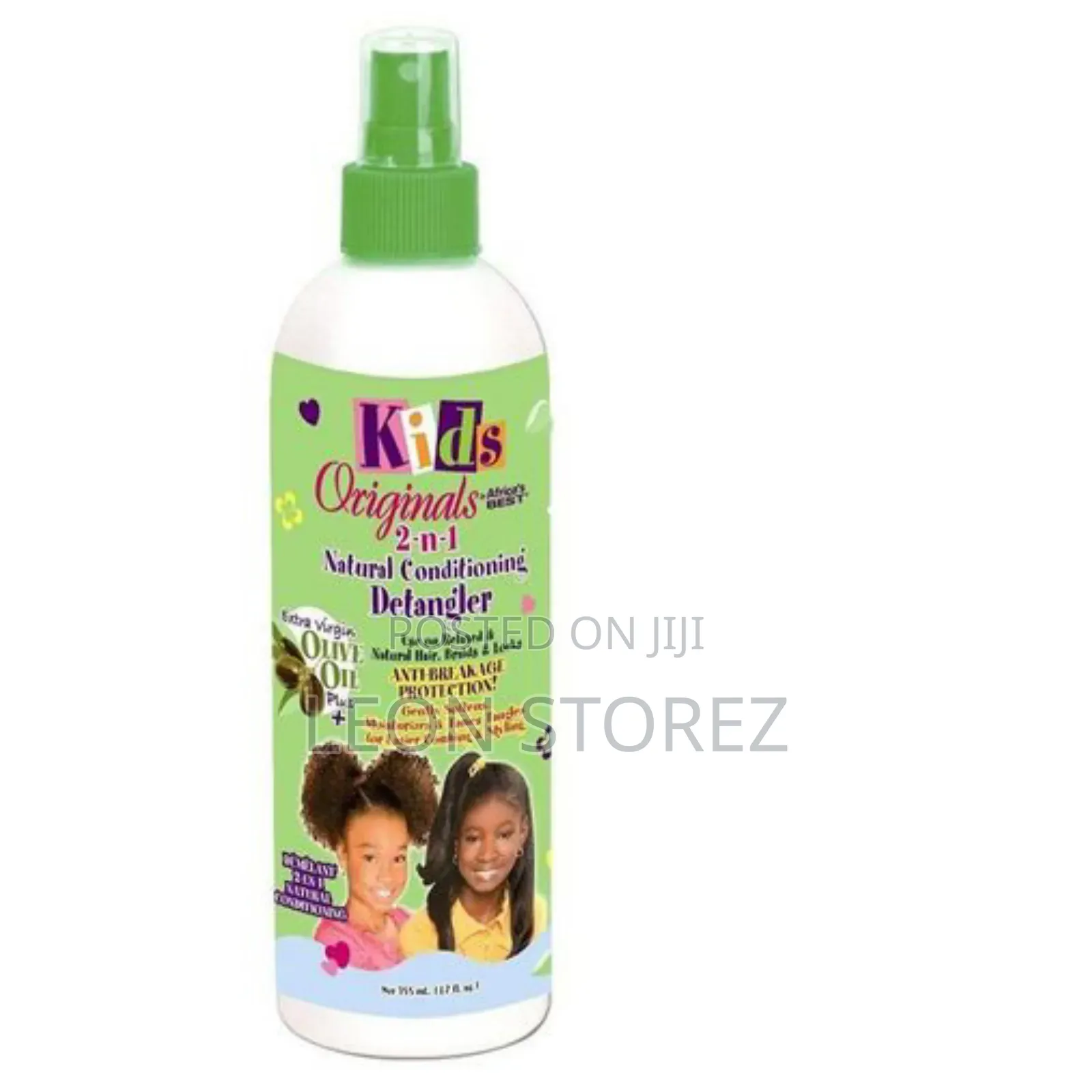 Africa‘s BEST Kids Organics 2in1 Conditioner & Detangler – 355 Ml Mit Kaltgepresstem Olivenöl | Für Kinderhaare, Entwirrt & Pflegt