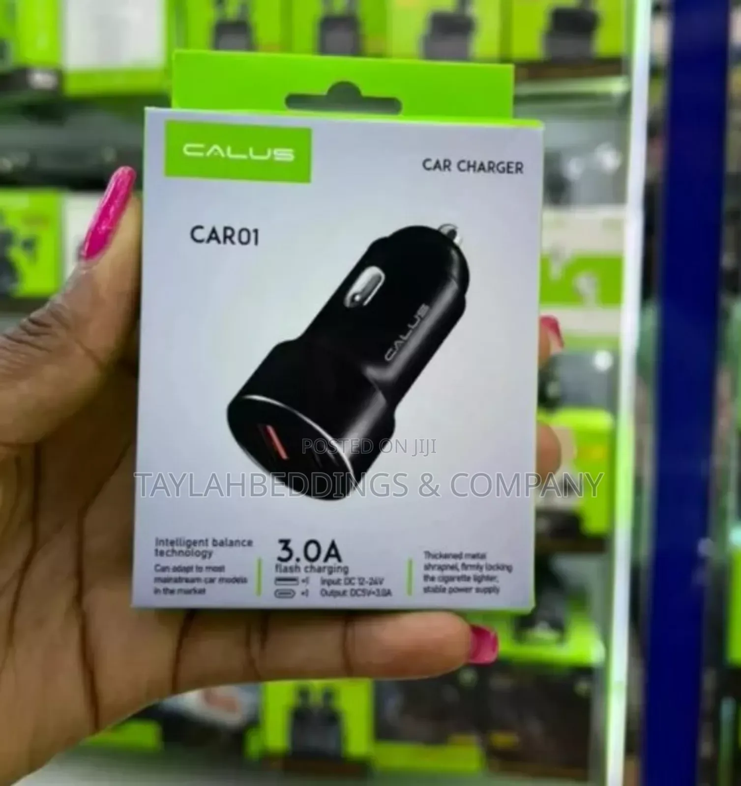 Car Charger Calus - Black