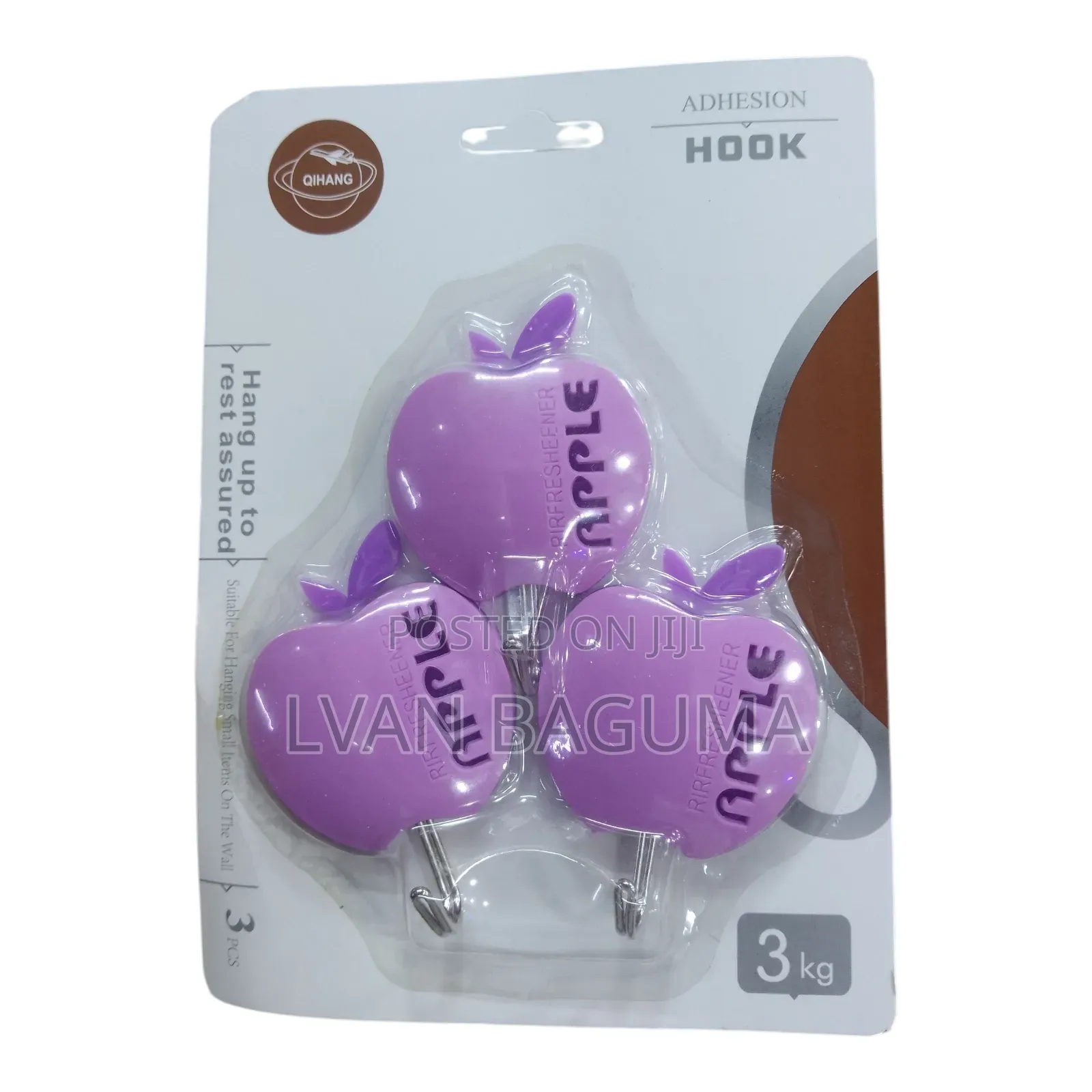 Different Designs Adhesive Wall Sticky Hooks - 4 in a Pack