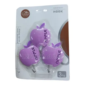 Different Designs Adhesive Wall Sticky Hooks - 4 in a Pack