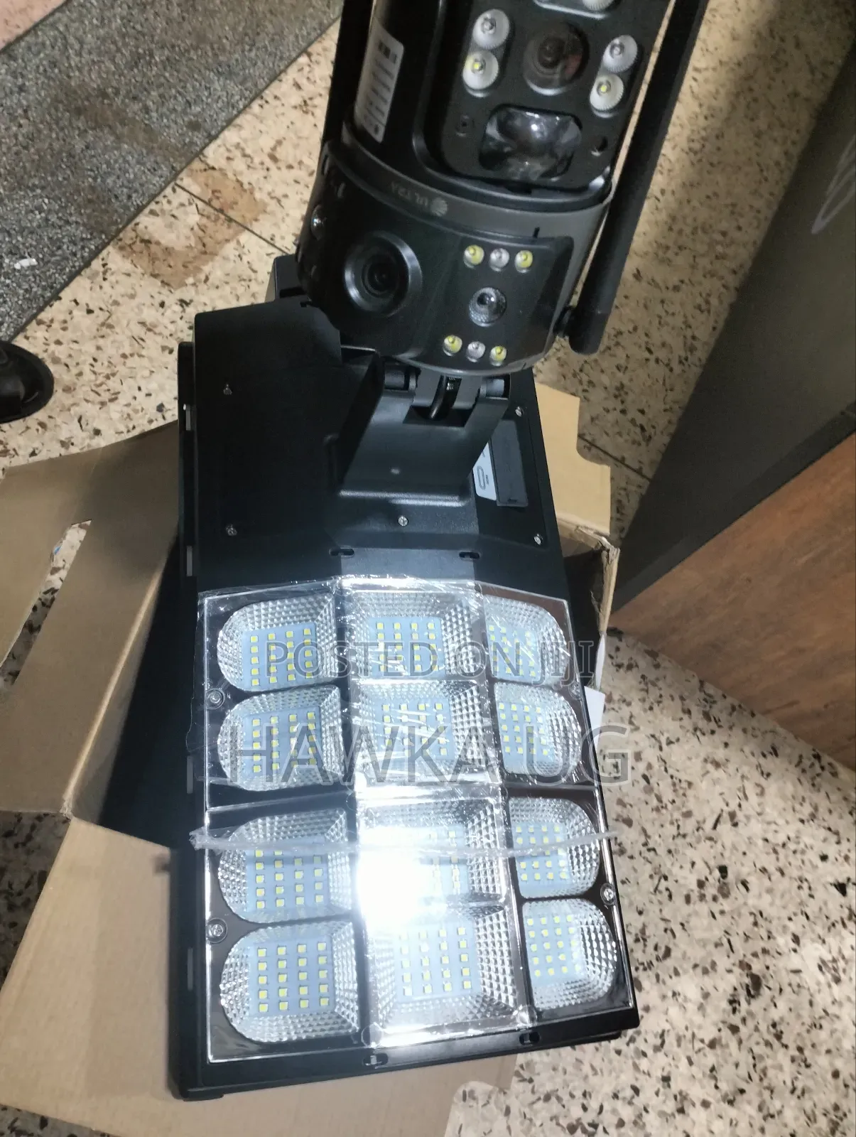 Dual Lense Solar Lighting Camera