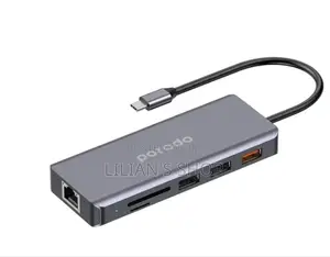 Porodo 9 in 1 Ethernet Usb -C Hub