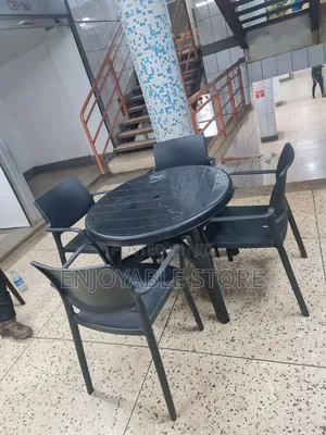 Stackable Dining Chairs and Table Set