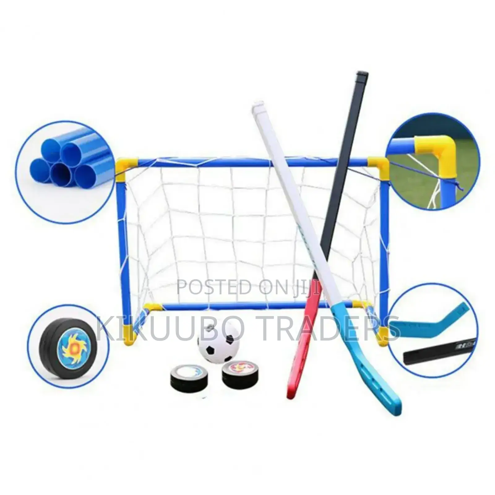 Mini Hockey and Soccer Set - 2 in 1 Indoor Sports Set