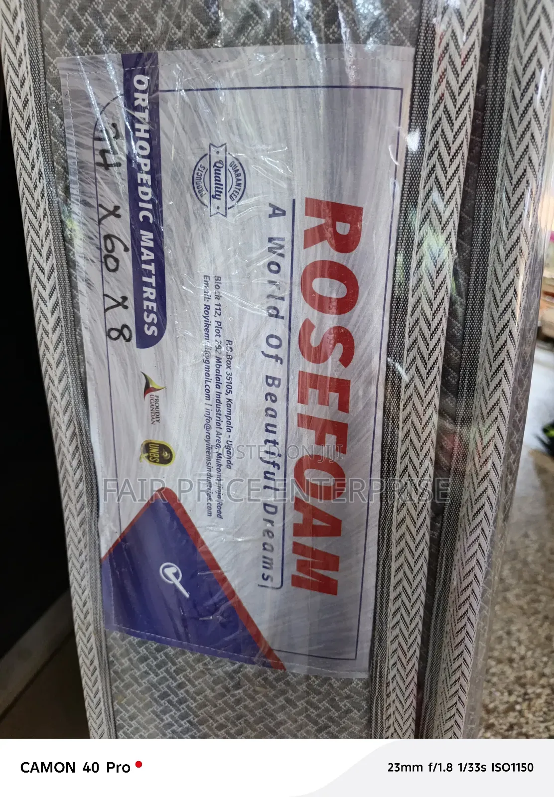 Rosefoam Mattress Orthopedic 6x6 By8 Inches