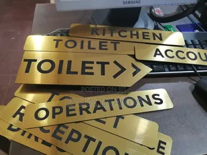 Door Labels (Gold/Silver Materials)