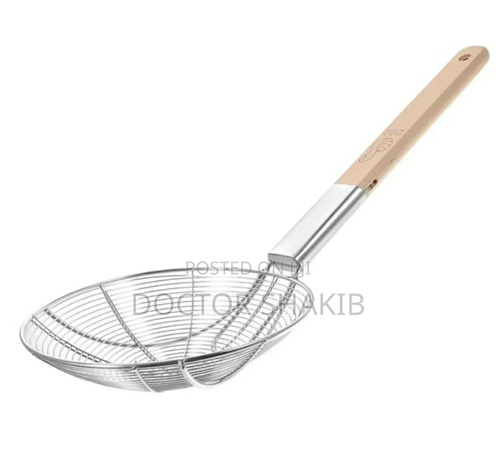 New Stainless Steel Mesh Strainer With Wooden Handle