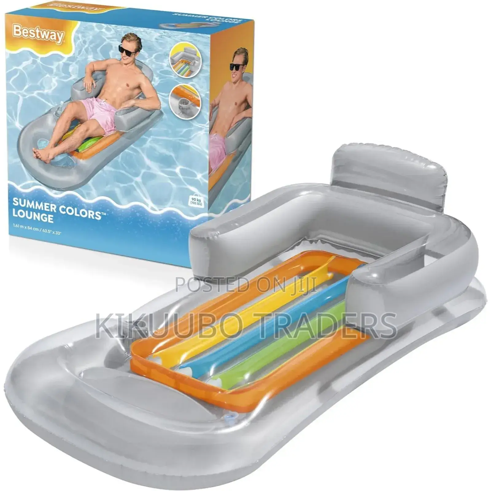 Bestway Summer Colors Inflatable Pool Lounge 1.61 M X 84 Cm