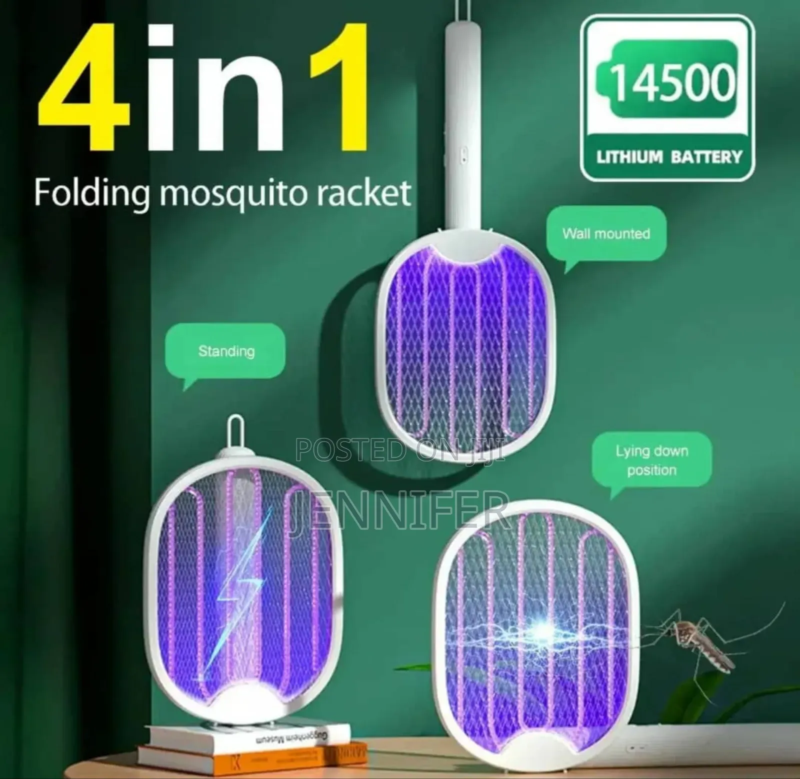 4in1 Folding Mosquito Racket