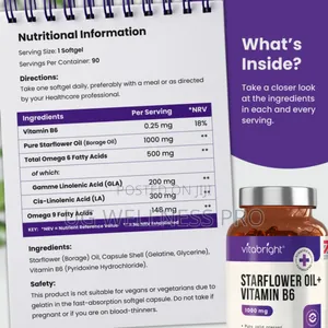 Vitabright Starflower Oil Capsules 3 Month Supply