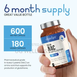 Vitabright Nac N Acetyl Cysteine 6 Month Supply
