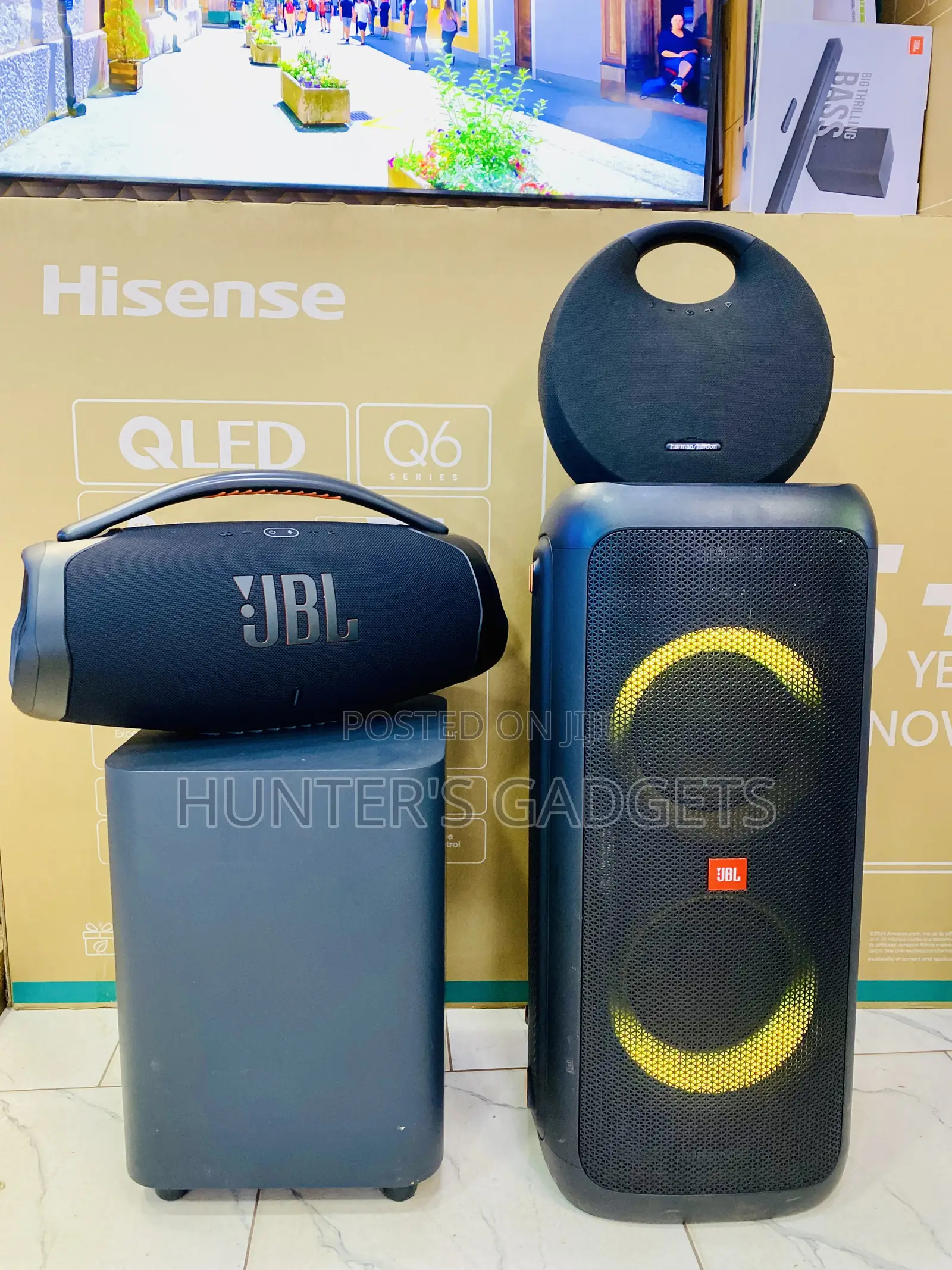 Harman Kardon Studio6 At550k JBL Partybox300 At1.3m Jblboombox3 At1.3