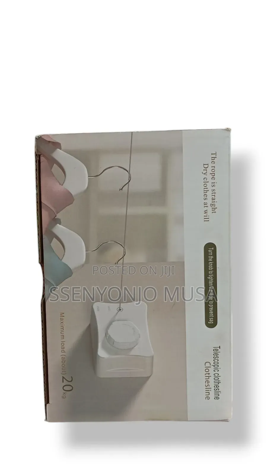 5.1m Retractable Clothesline –Wall Mounted Stainless Steel Drying Line