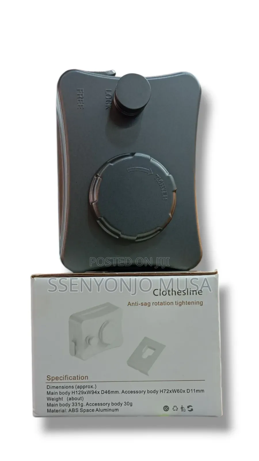5.1m Retractable Clothesline –Wall Mounted Stainless Steel Drying Line