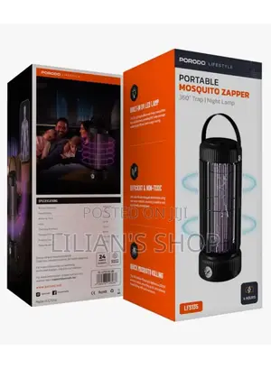 Portable Insect Zapper With 360° Trap Night Lamp