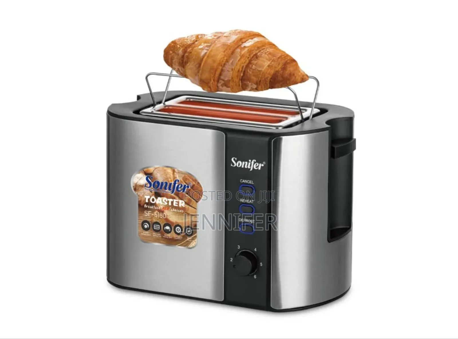 Sonifer 2 Slices Bread Toaster With Grill Rack
