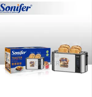 Sonifer 4-Slice Bread Toaster With Baking Rack