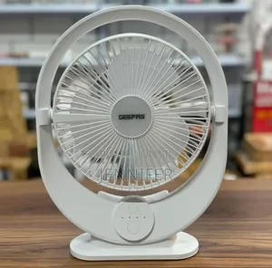 Geepas 8" Rechargeable Fan With Led Light- Gf21120