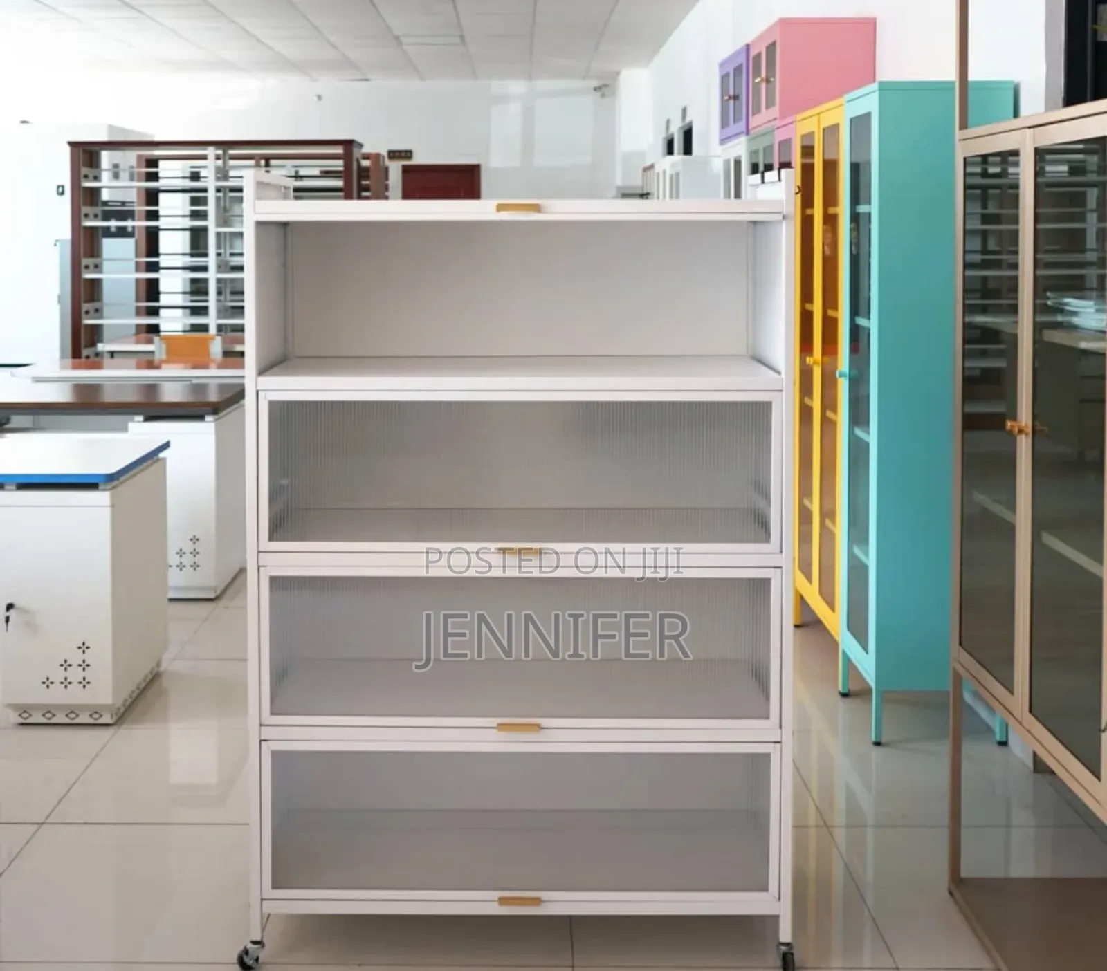 5-Tier Kitchen Storage Cabinet With Flip Doors