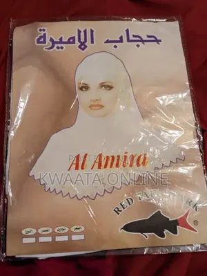 1 Piece Head Scarf Slip On Pullover White/Black Petty Veil Girls Women