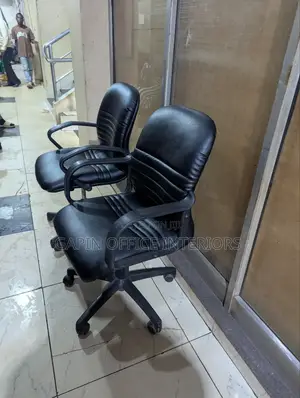 Office Chairs With Strong Fixed Arms for Support, 2 Pieces