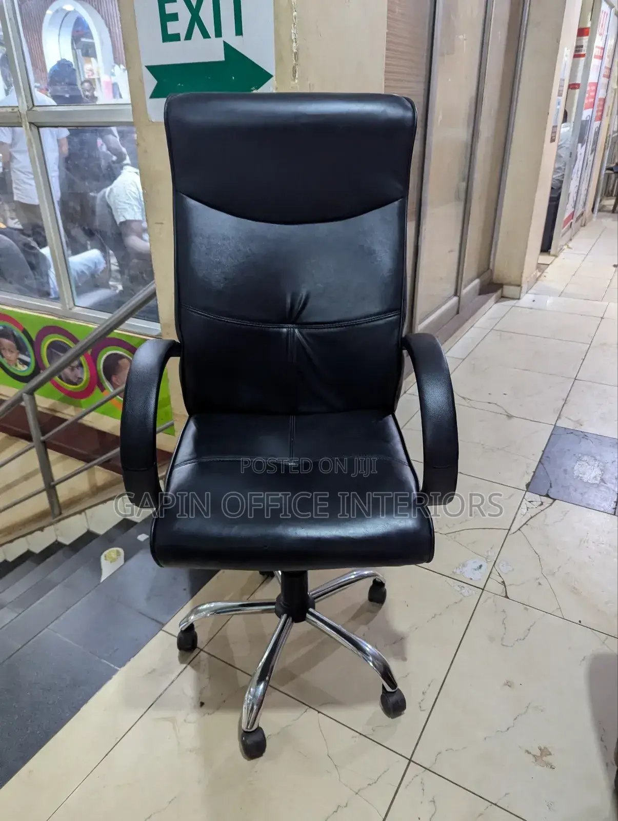 Long Back Adjustable Chair With Fixed Arms for Support