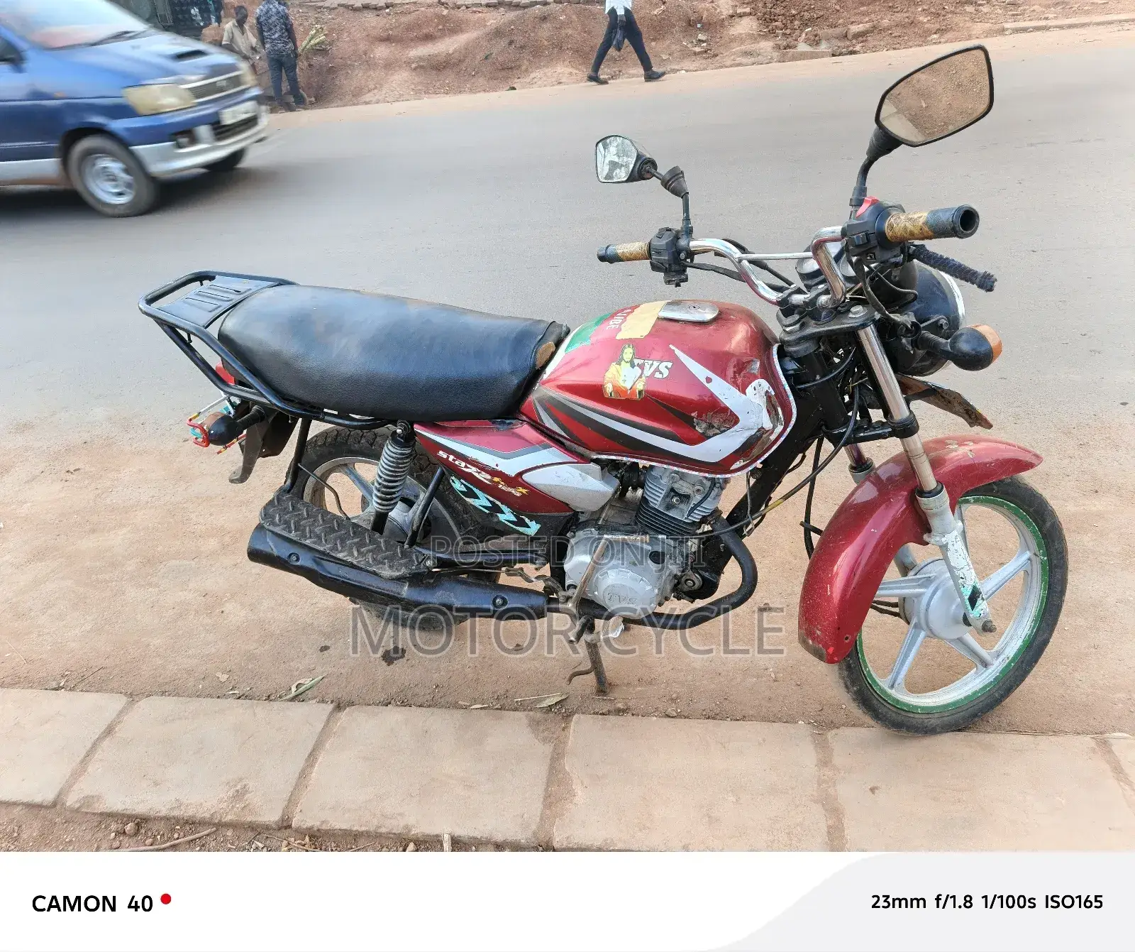 TVS HLX 125 2023 Red