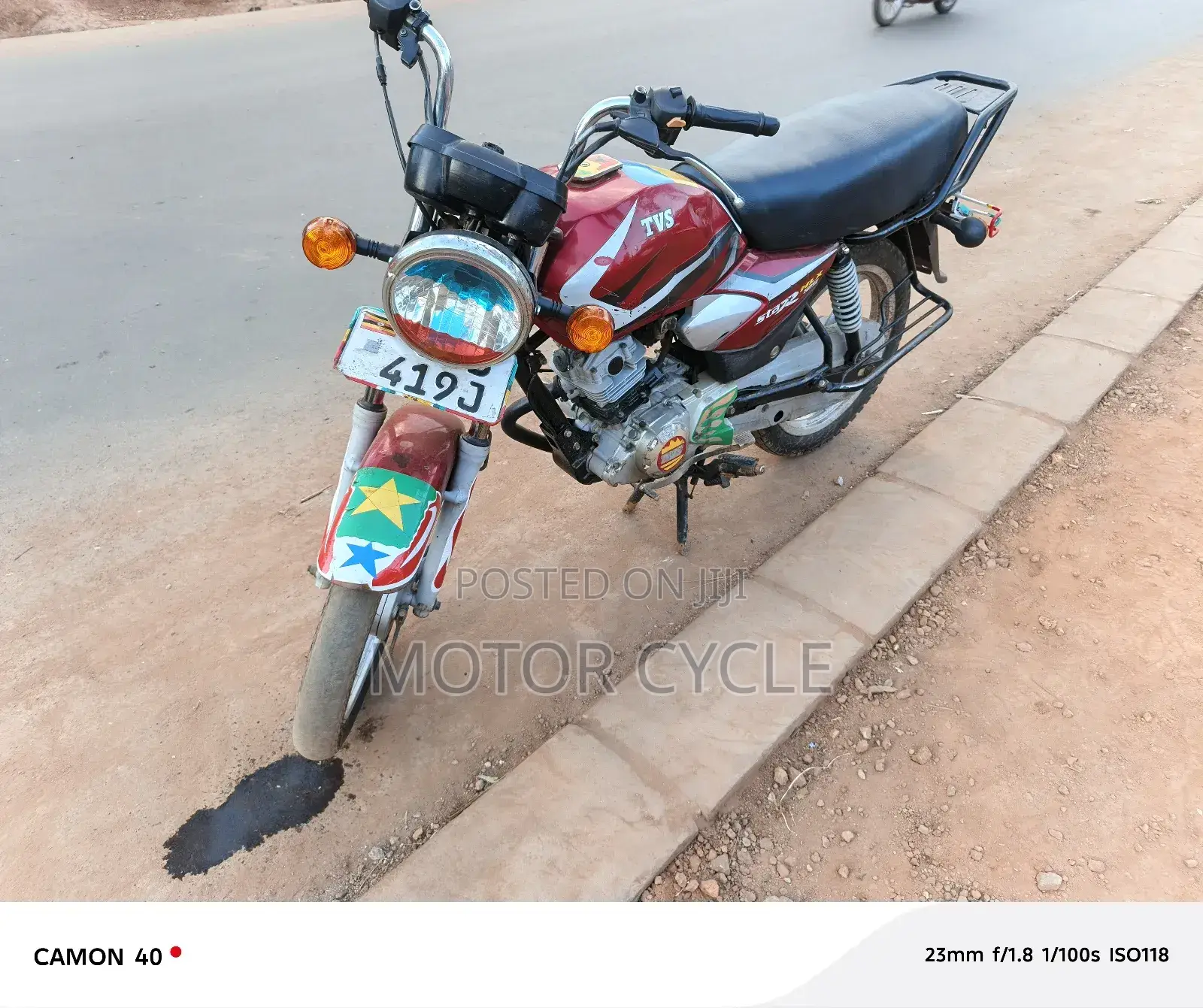 TVS HLX 125 2021 Red