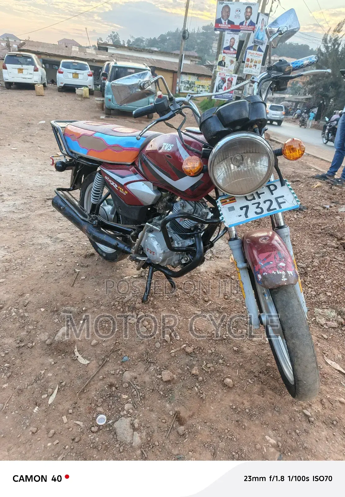 TVS HLX 125 2023 Red