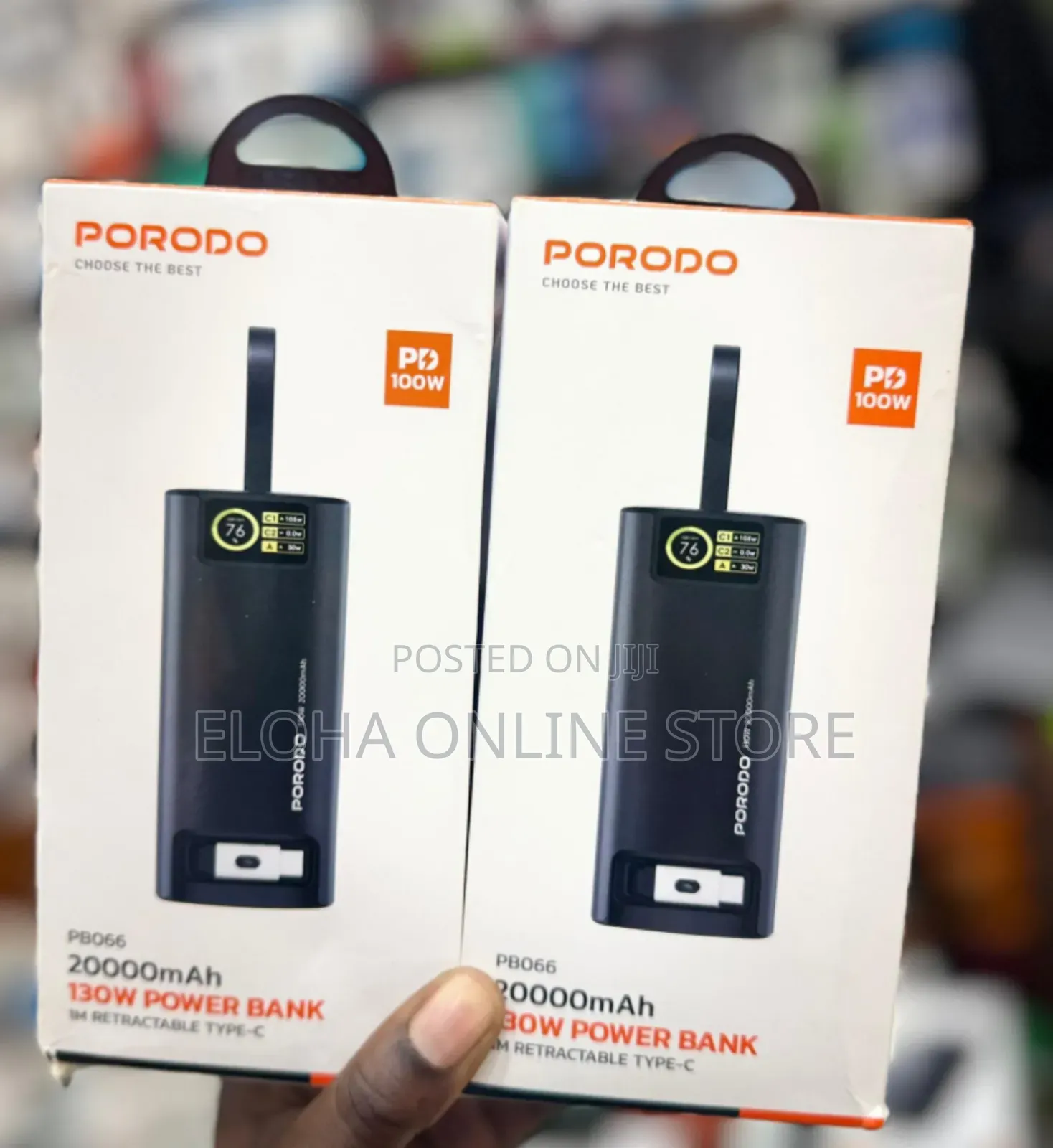 Porodo 20,000mah 130w Power Bank Pb066