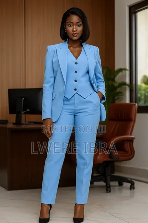Three Piece Skyblue Suits for Ladies