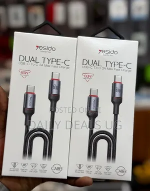 Yesido Ca183 Dual Type-C Usb-C C Fast Charging Cable