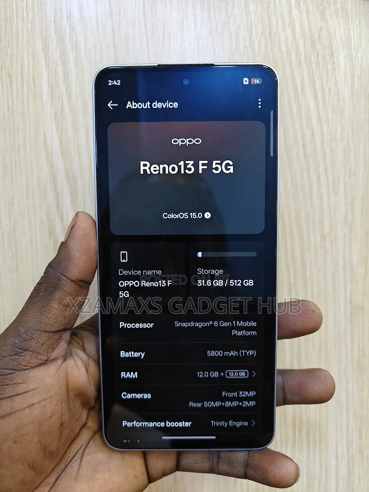 Oppo Reno13 F 512 GB Blue