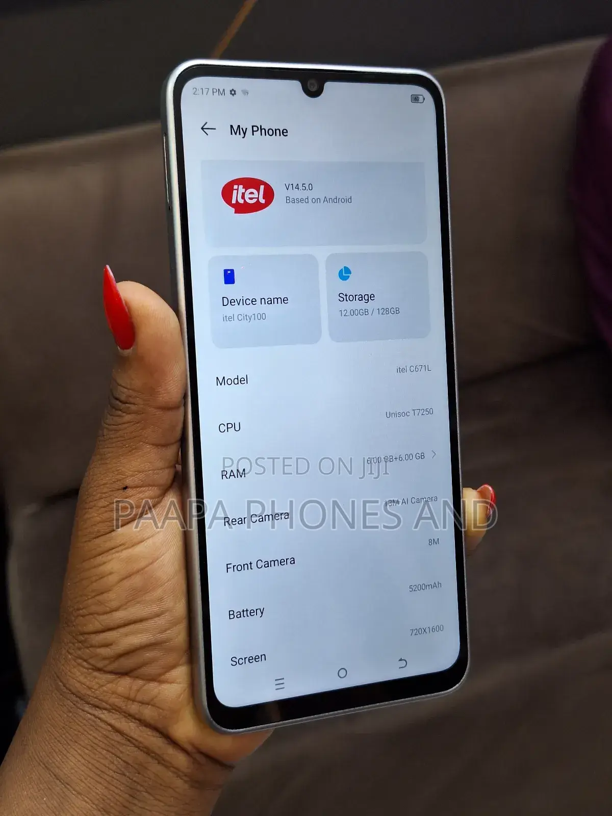 Itel City 100 128 GB Bronze