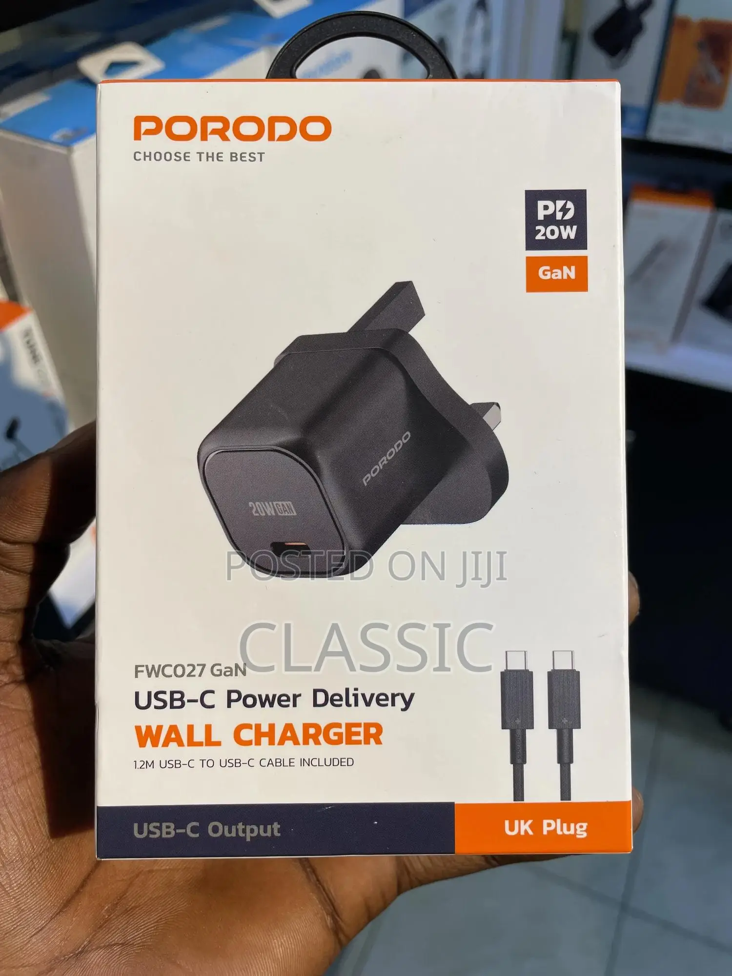 Porodo USB-C to Lightning Power Delivery Quick Charger