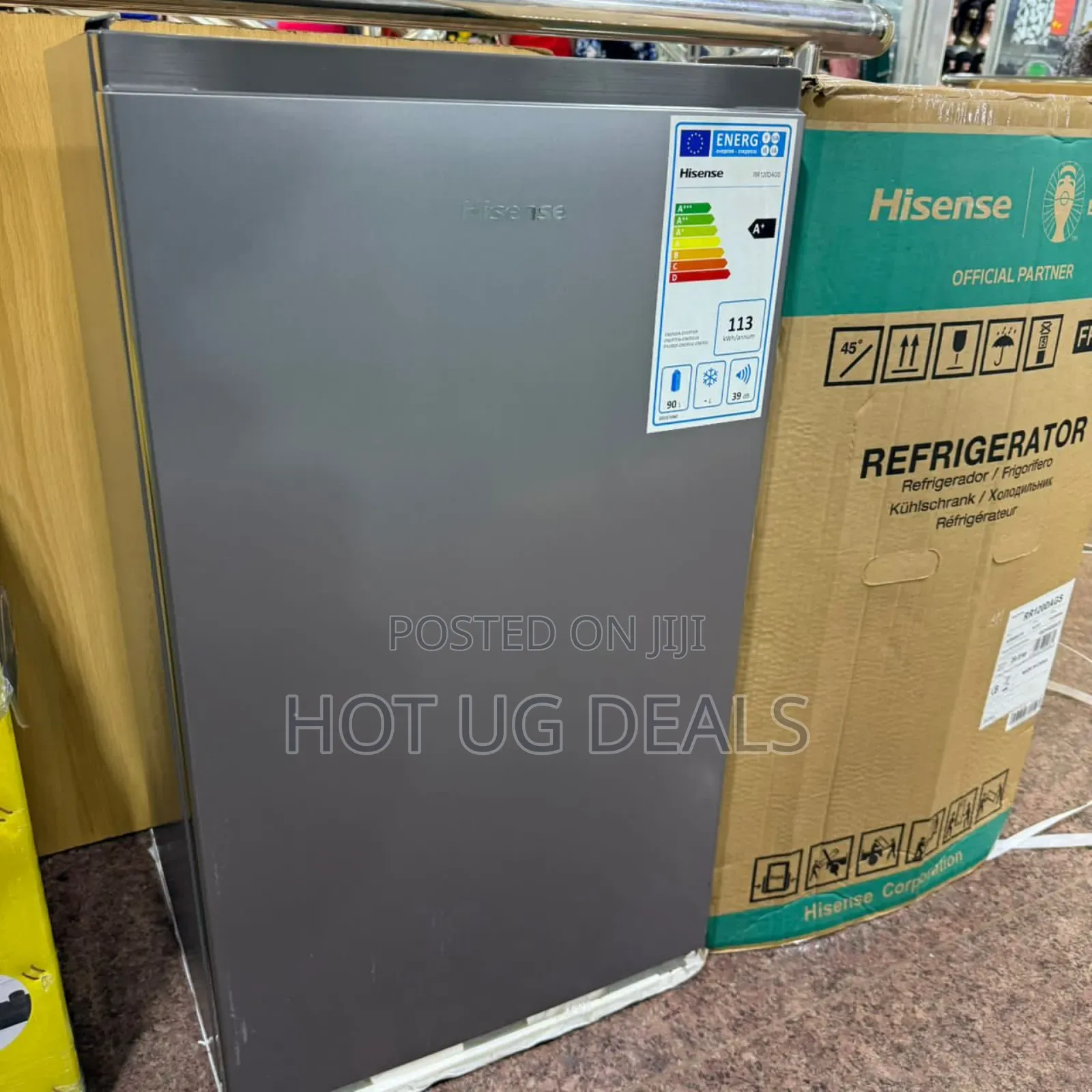 Hisense 120l Fridge, Single Door Bar Refrigerator – Silver