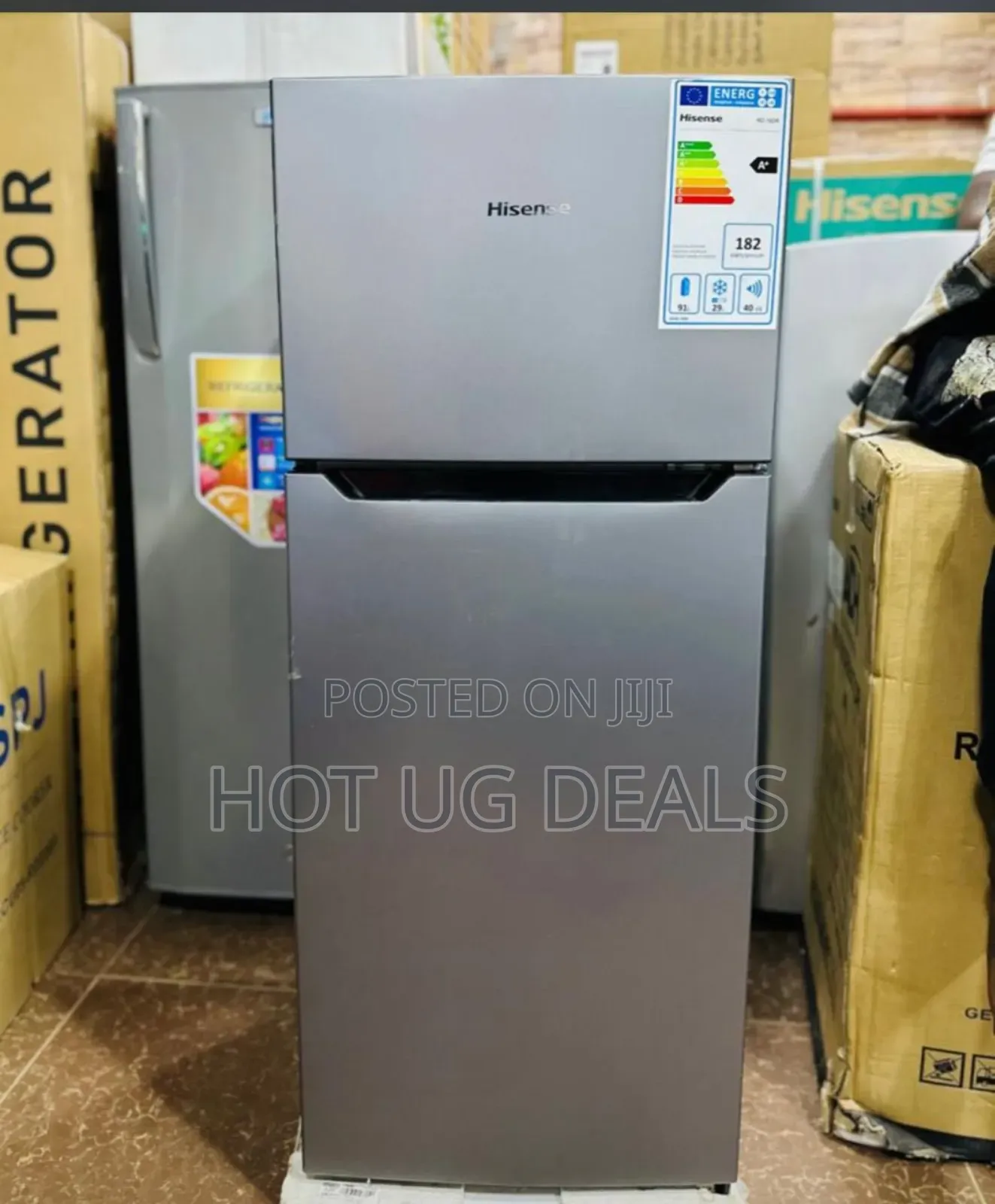 Hisense 160 Liters Double Door Fridge (Defrost) - Silver