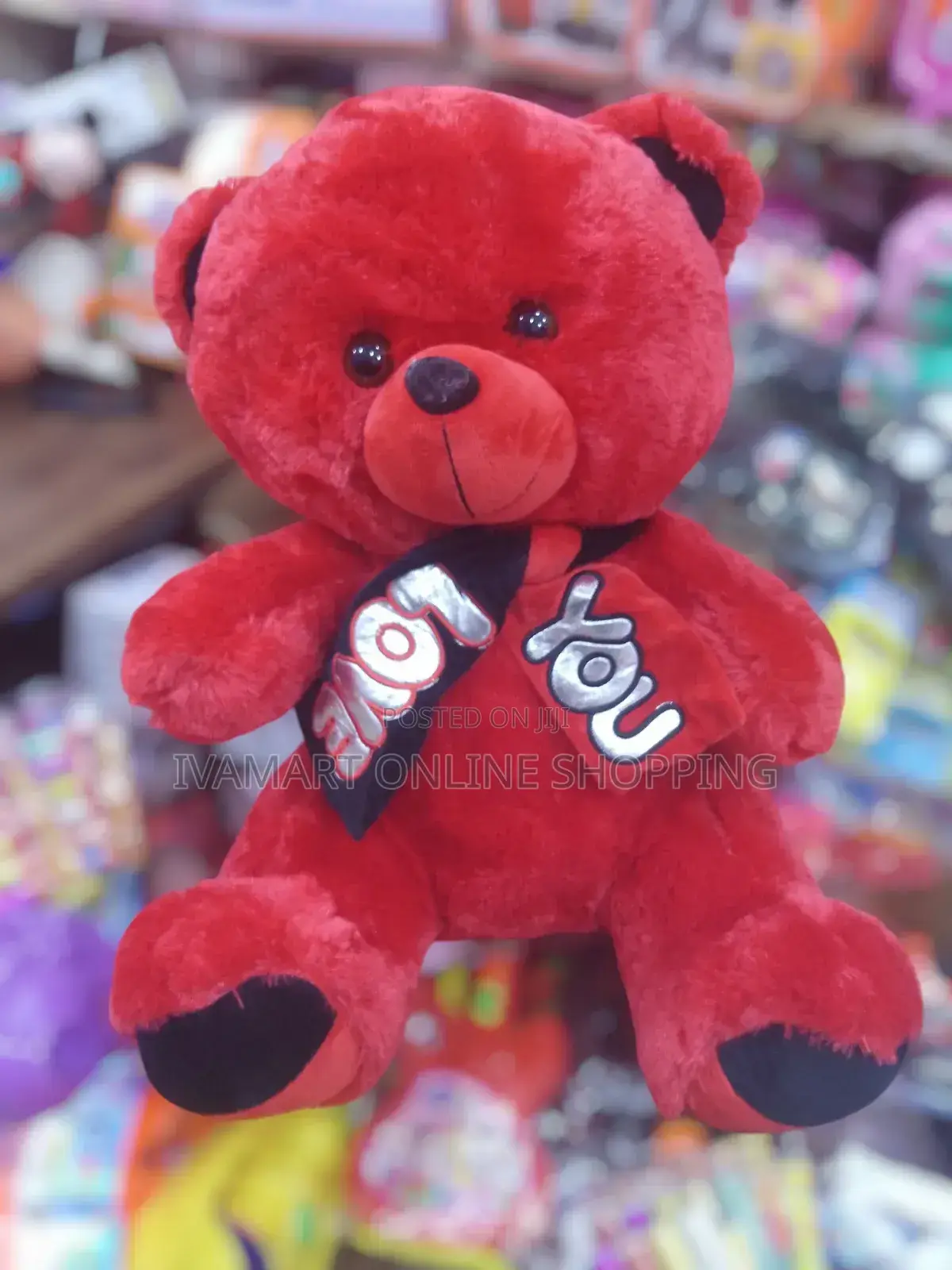 "I Love You" Red Teddy Bear - Big Size