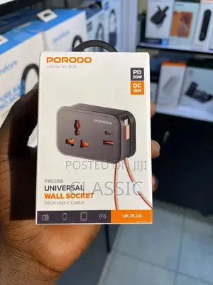 Porodo Universal Wall Socket