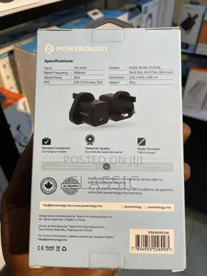 Powerology Ultra-Quick Gan Charger Uk Pd 35w