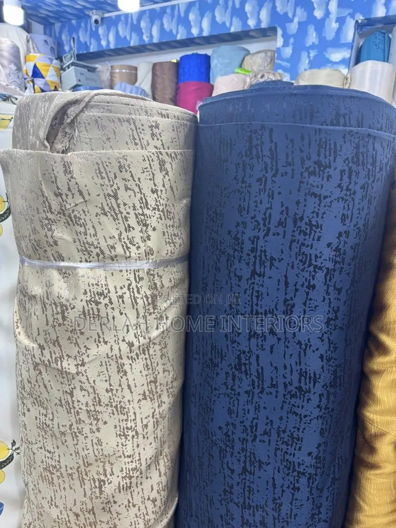 Quality Curtain Fabric Per Meter (Dark Grey Muzira