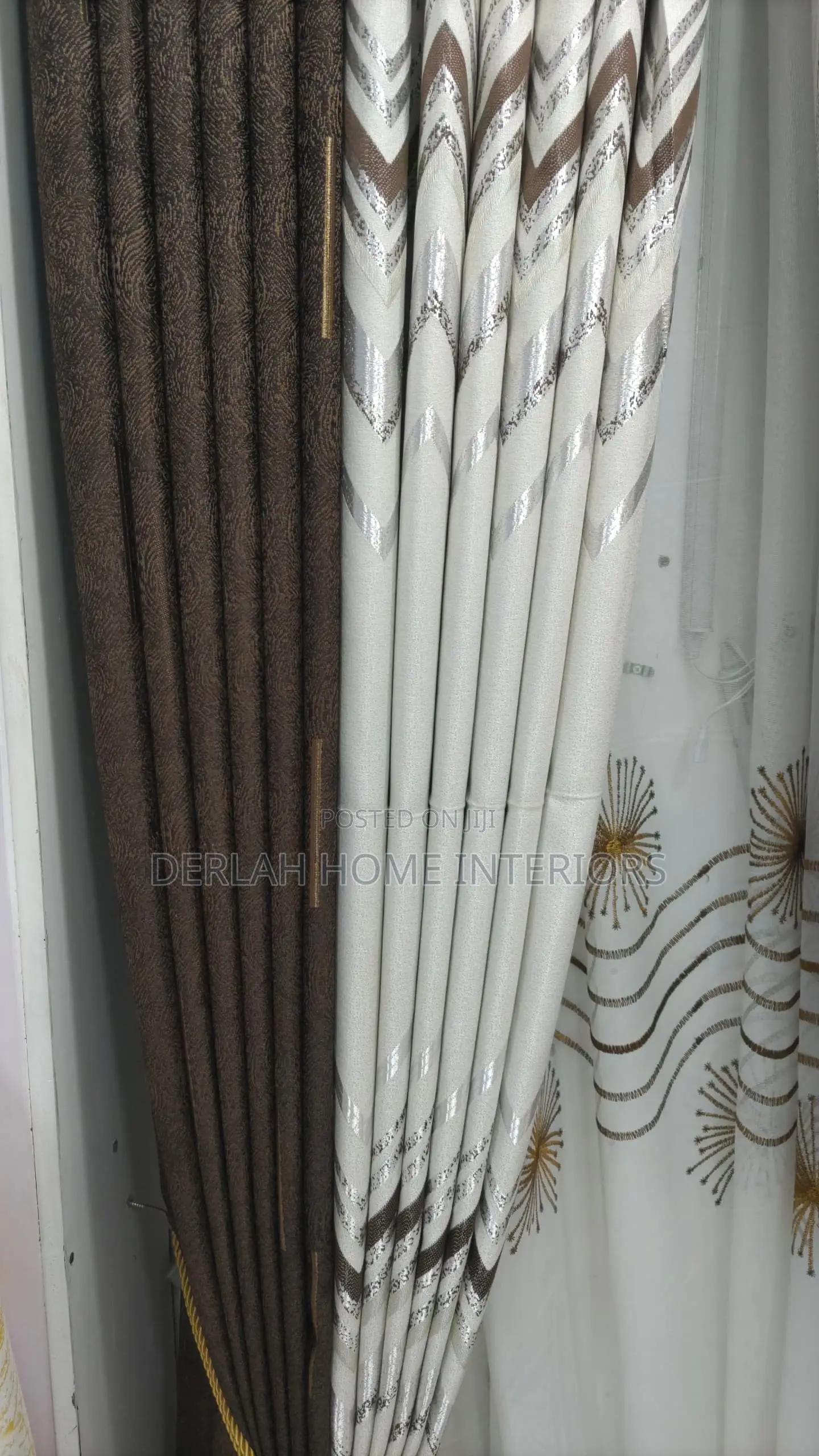 Quality Coffe Brown Curtains Per Ready Meter