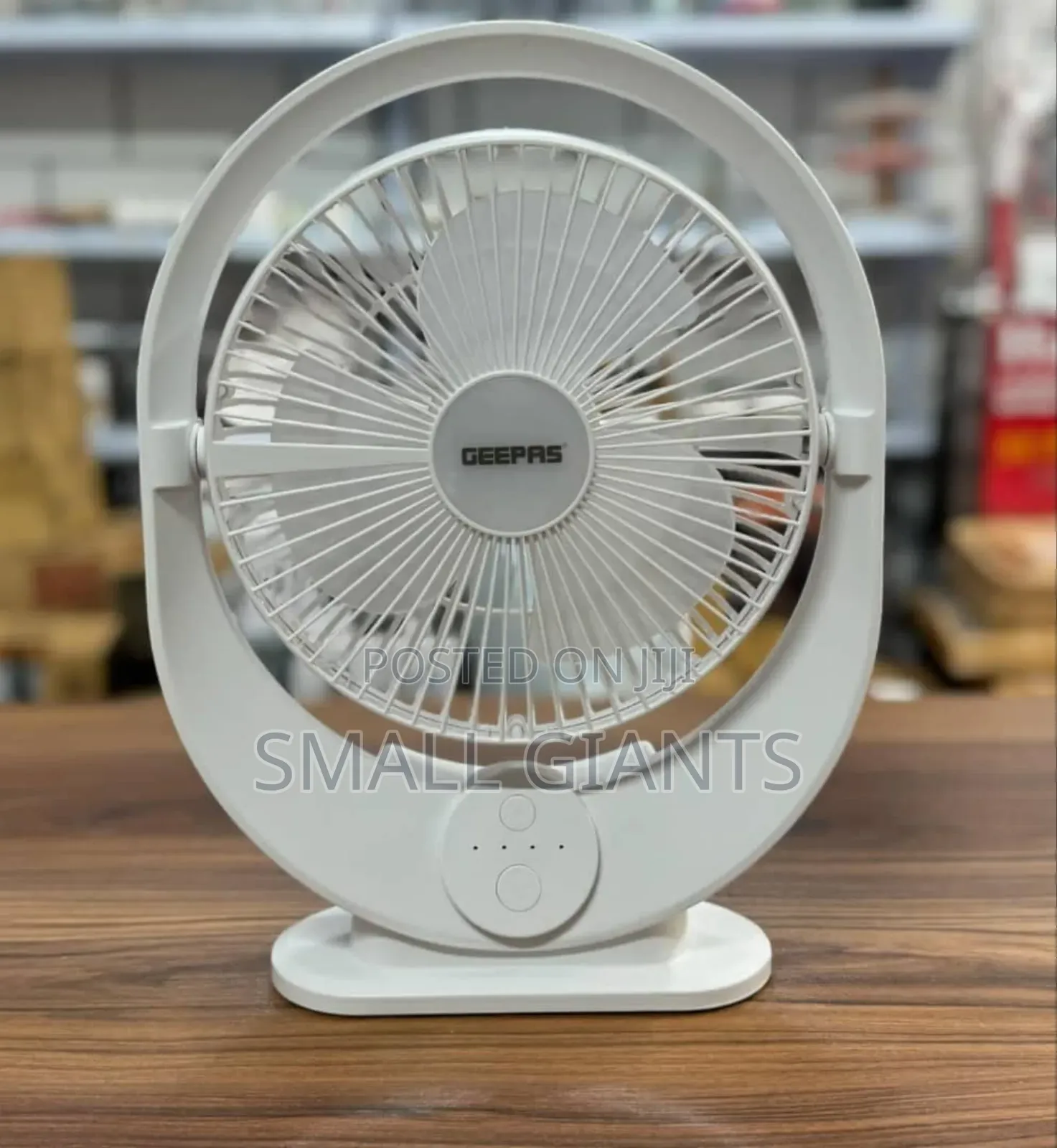 Geepas 8" Rechargeable Fan With Led Light- Gf21120