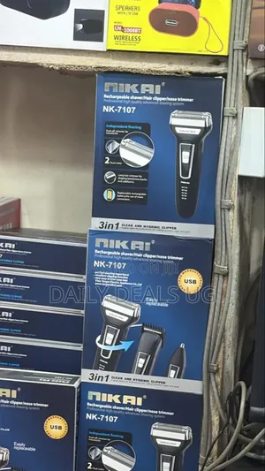 Nikai Nk-7107 3-in-1 Rechargeable Shaver/Hair Clipper