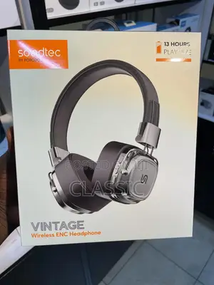 Porodo Soundtec Vintage Wireless Enc Headphones