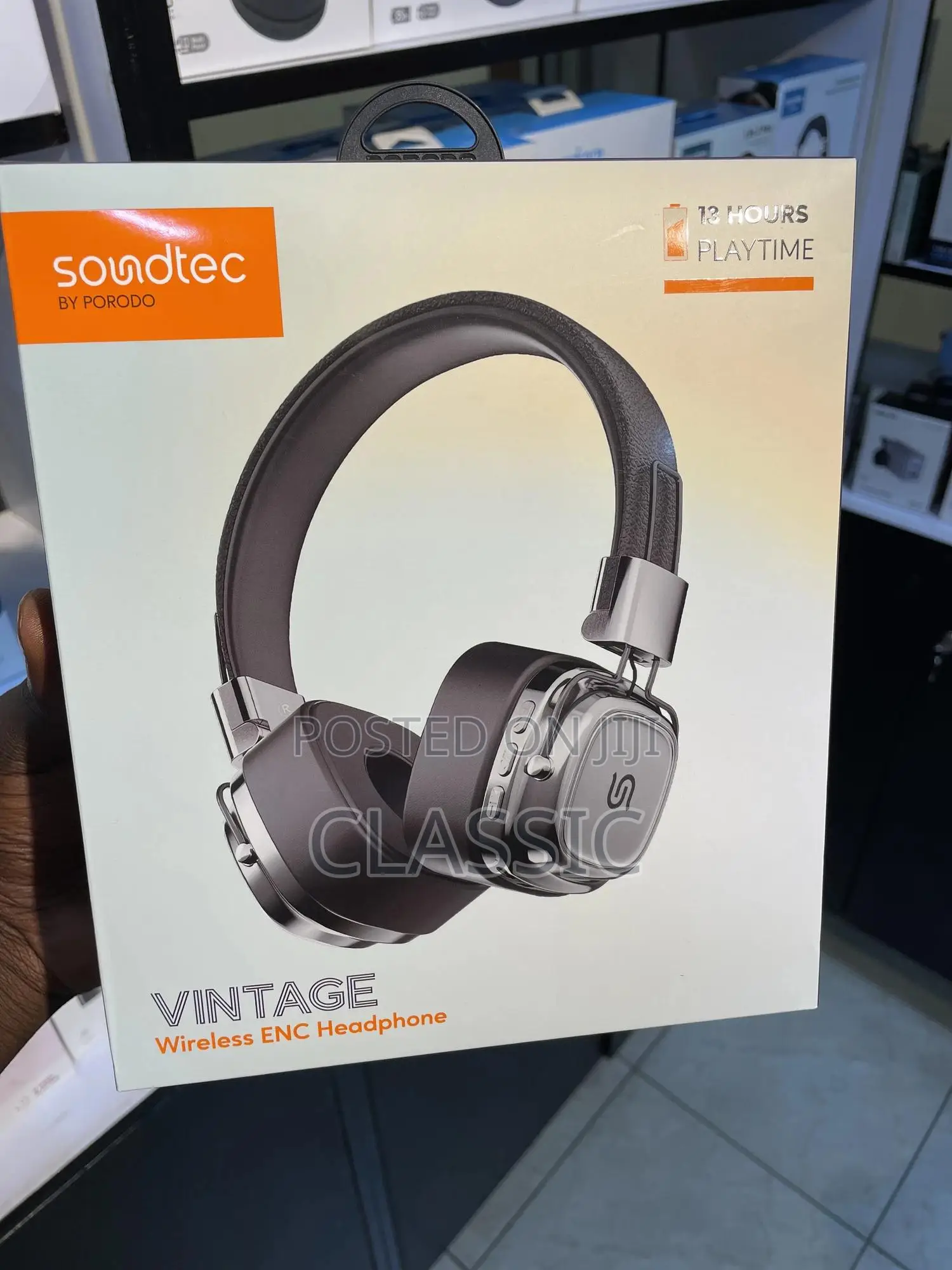 Porodo Soundtec Vintage Wireless Enc Headphones